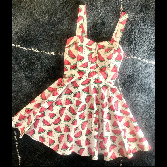 🍉SOLD🍉ModCloth Ixia Pinup Watermelon print dress - Picture 3 of 5